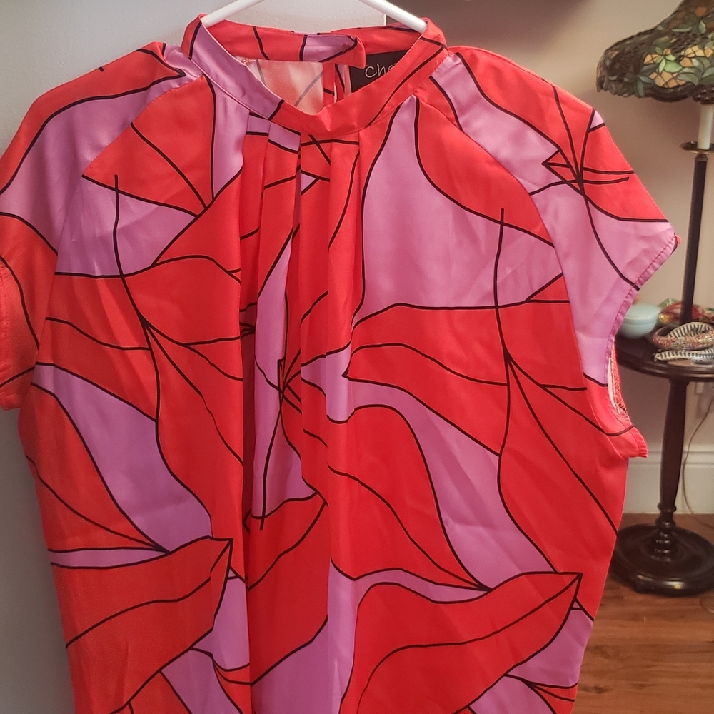 CHEPE, Italy blouse - Vibrant colors, Never Worn, SIZE L